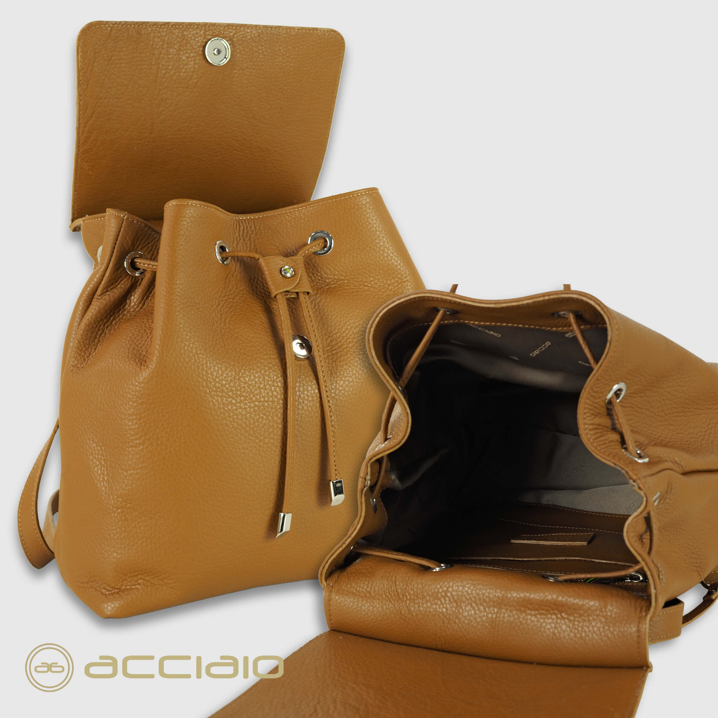 Zaino donna in pelle Roberta | Acciaio®