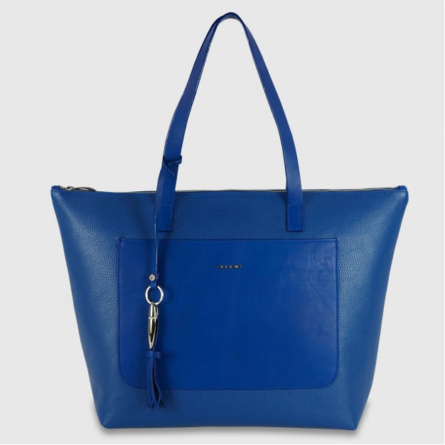 Woman shopping bag in leather Caterina