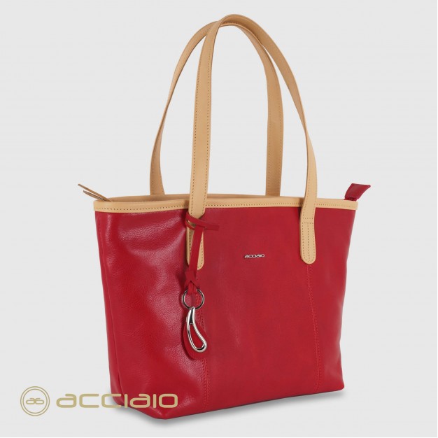 Woman shopping bag in leather Diana
