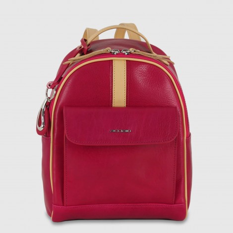 womens leather colorful backpack