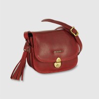 Women's mini shoulder bag in leather Megan Red Women's mini shoulder bag in leather Megan Red