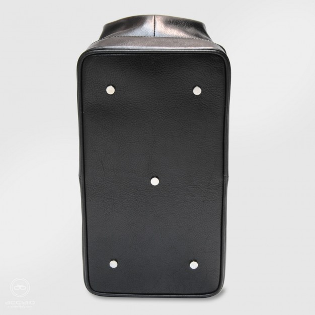 Borsa da medico in pelle Toscana cuoio Nero