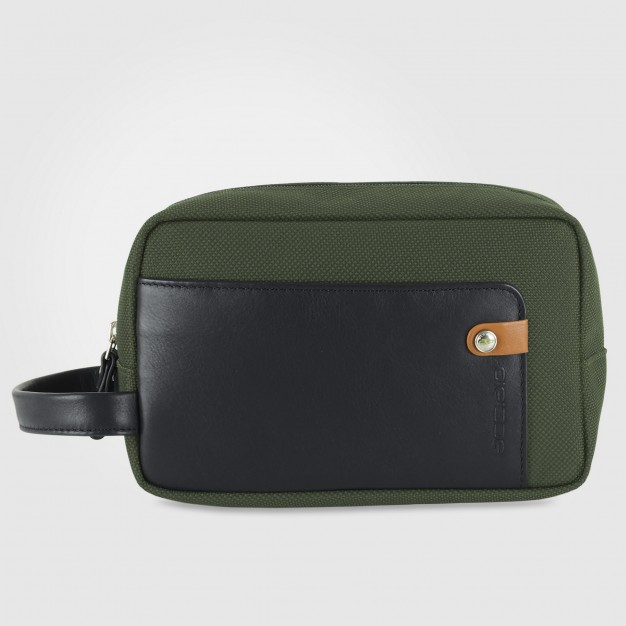 Borsello a mano largo pochette uomo 8" Verde