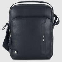 Borsello Uomo con Manico Dorian in Pelle Blu
