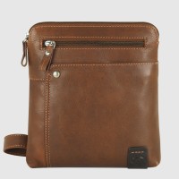 Men's shoulder bag in leather Notting Hill Chestnut