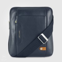 Men's shoulder bag "Sharp" in leather Blue