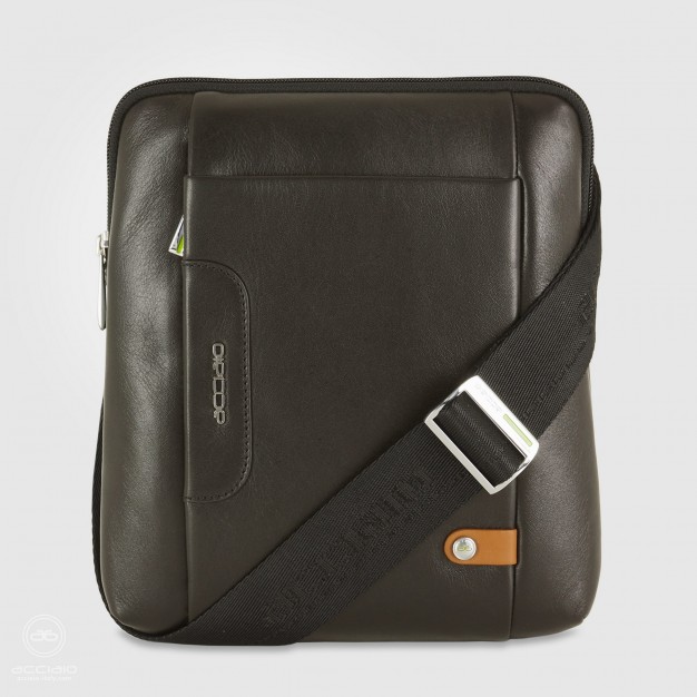 Men's shoulder bag "Sharp" in leather Brown