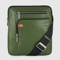 Men's shoulder bag "Echo" leather Green