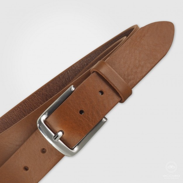 Cintura uomo in cuoio chiaro Cognac Cintura uomo in cuoio chiaro Cognac