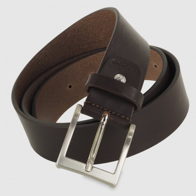 Casual jeans belt in thick 40 Cowhide Moka/Brown