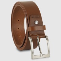 Casual jeans belt in thick 40 Cowhide Cognac