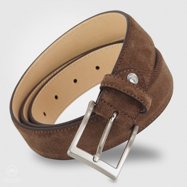 Cintura in camoscio Marrone da uomo