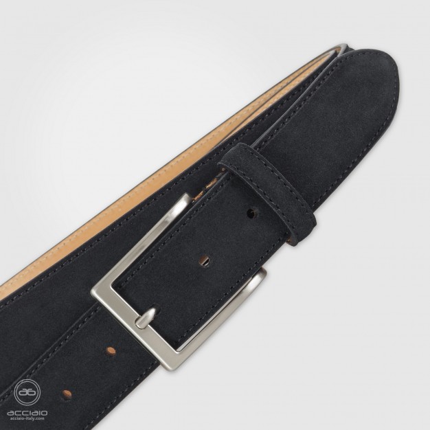 Cintura in camoscio Nero da uomo