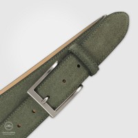 Cintura in camoscio Verde scuro da uomo