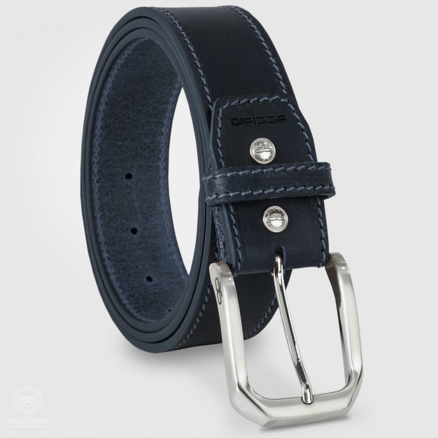 Cintura uomo cuoio Onyx in pelle Blu
