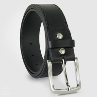 Cintura In Pelle Marrone 40 Mm Fatta A Mano UK | Per Jeans E Pantaloni Uomo | The Leather Shop