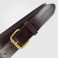Cintura donna Allure oro vintage, cuoio Plissé Marrone Cintura donna Allure oro vintage, cuoio Plissé Marrone