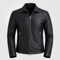 Giubbotto in Pelle uomo Biker Nero ELVIS