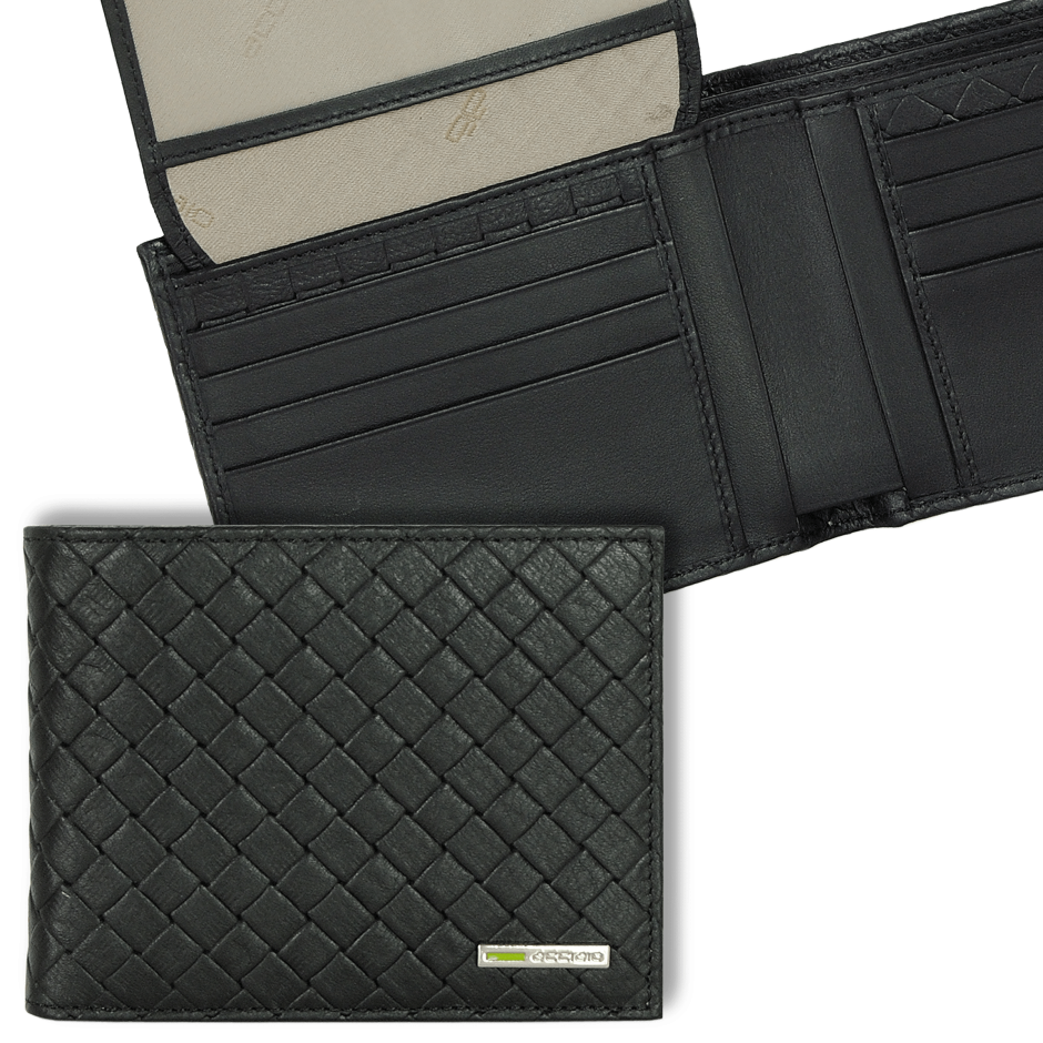 LUMBERJACK PORTAFOGLI PORTADOCUMENTI UOMO LK2472B BLACK/DARK BROWN PEL –  NewLine Calzature