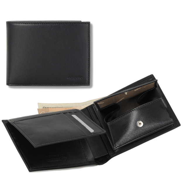 Wallet Men Smooth Leather with purse and flap
