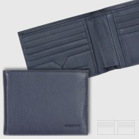 Wallet for Men classic in Soft leather with 8 credit card Blue Wallet for Men classic in Soft leather with 8 credit card Blue