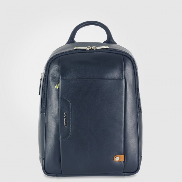 Small backpack leather Blue