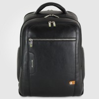Zaino cabin bag pc 15" Traveller in pelle Nero