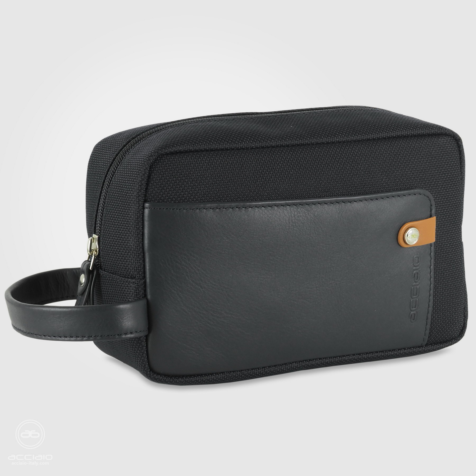 borsello a mano verde largo pochette uomo